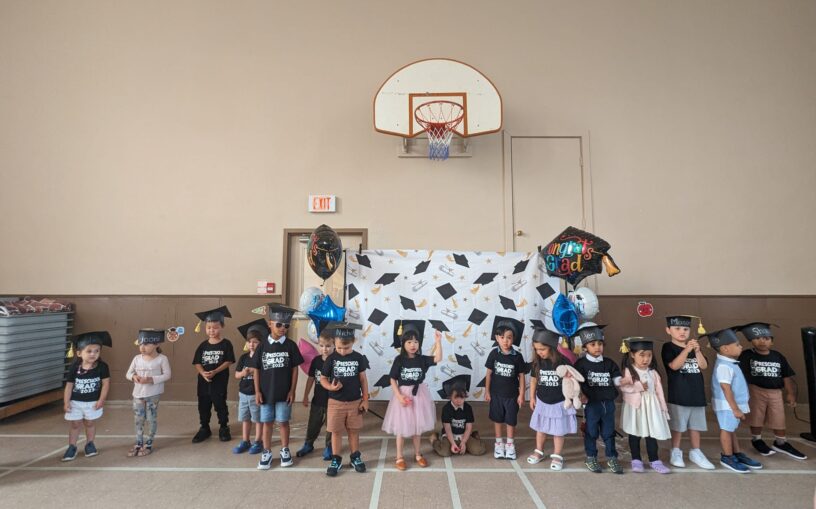 Graduation ceremony at St. Andrew's Co-op playschool.